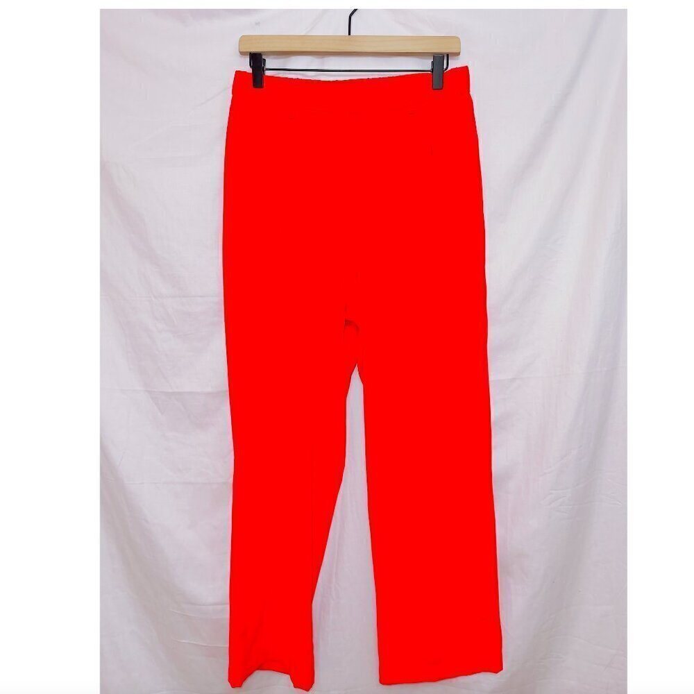 Urban Outfitters Red High Waisted Pull On Straight Leg Flowy Pants